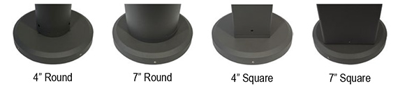 Universal Bollard Retrofit Kit fits all 4" and 7" bollards