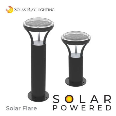 Solas Ray Solar Flare LED Solar Powered Bollard - Battery Heater Option