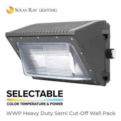 Solas Ray WWP Series Heavy Duty Semi Cut-Off Wall Pack - Tunable