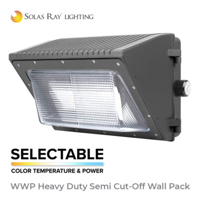 Solas Ray WWP Series Heavy Duty Semi Cut-Off Wall Pack - Tunable - Selectable